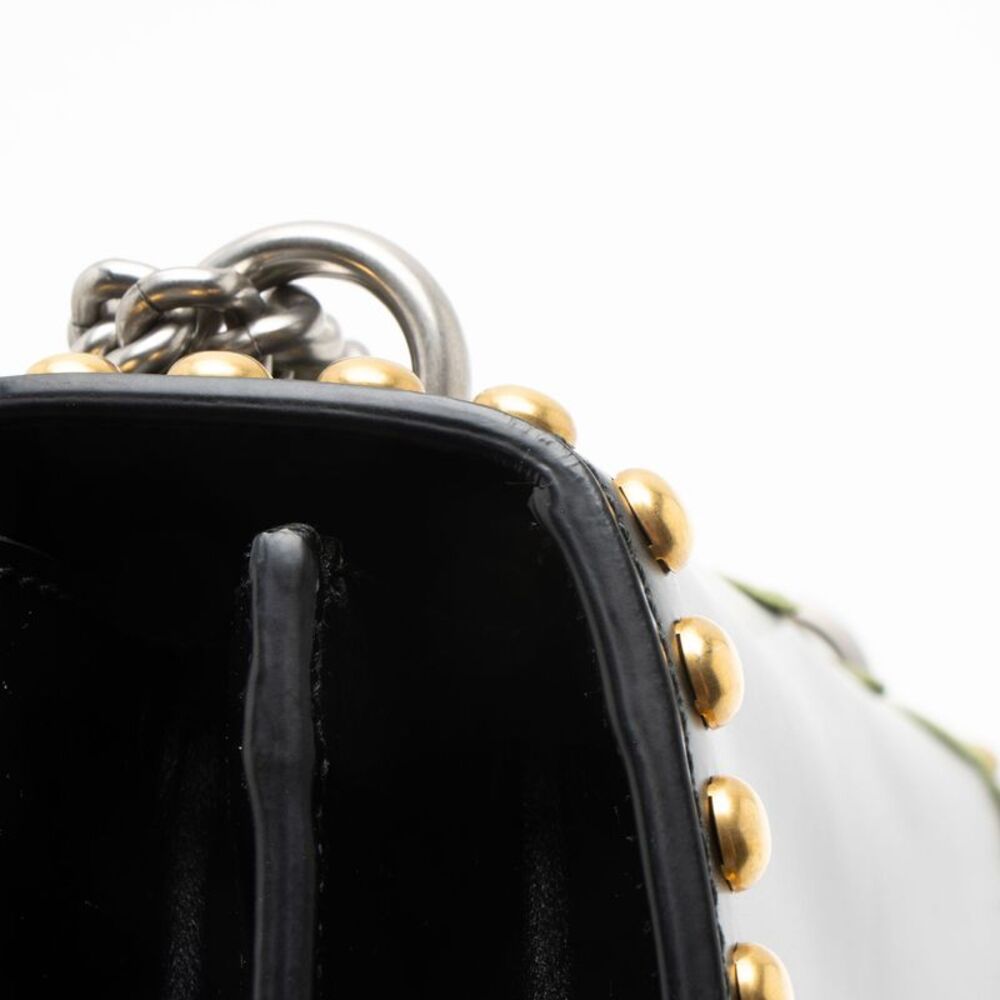 Gucci Leather Embroidered Studded Blind for Love Dionysus Small Shoulder Bag - Picture 14 of 16